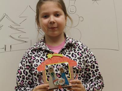 Vyrábění na vánoční tržnici