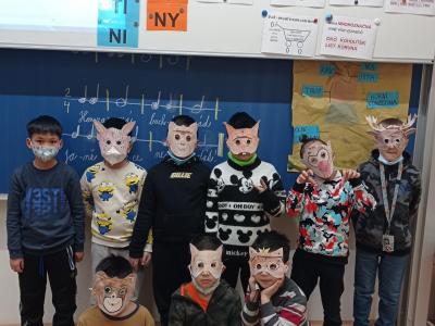 Výroba  karnevalových masek