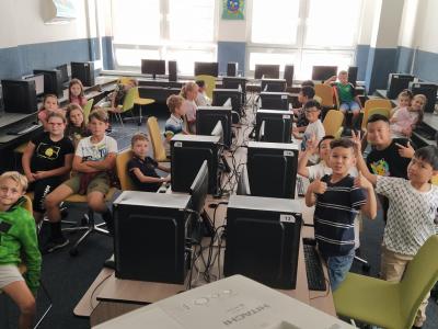 Poprvé v počítačové učebně 7.9.2023